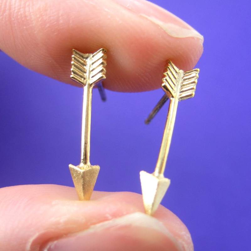 Klitzekleine Ohrstecker in Gold | Allergie Freie Sterling Silber Ohrring Beiträge von LuckyMiiJewelry