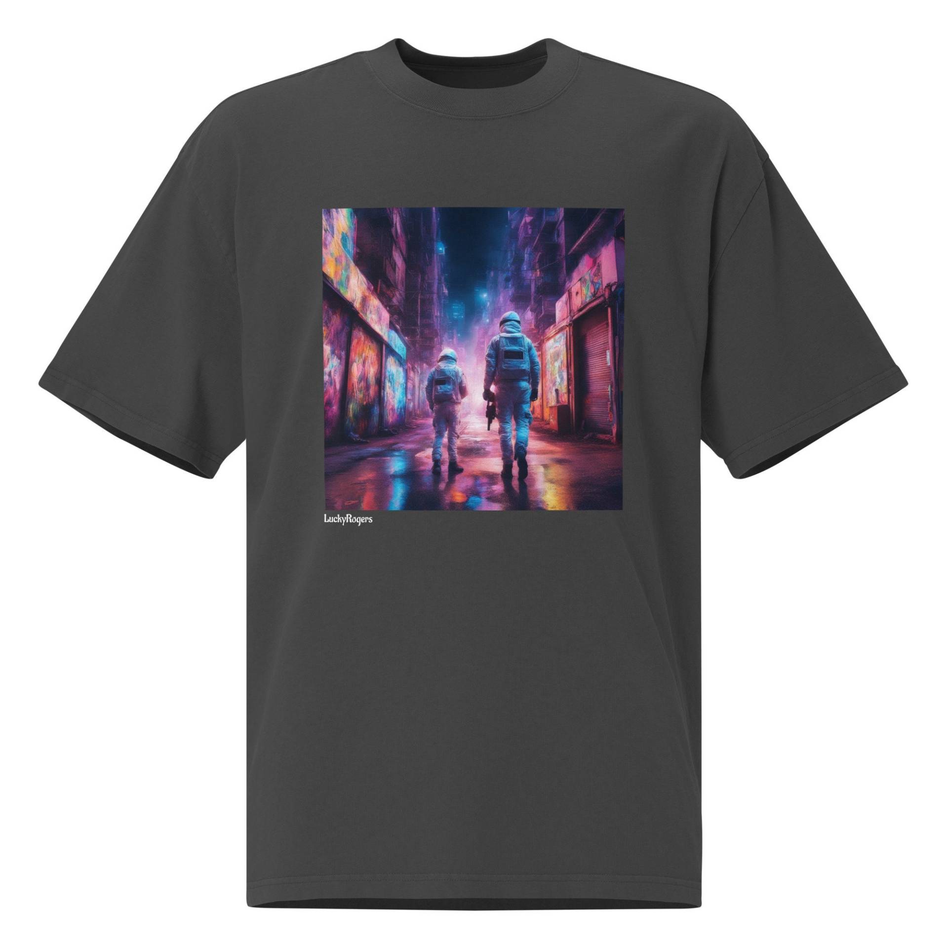 Trippy Oversized T-Shirt Mit Verwaschenem Look Trippy Oversized T-Shirt Mit Verwaschenem Look von LuckyRogers