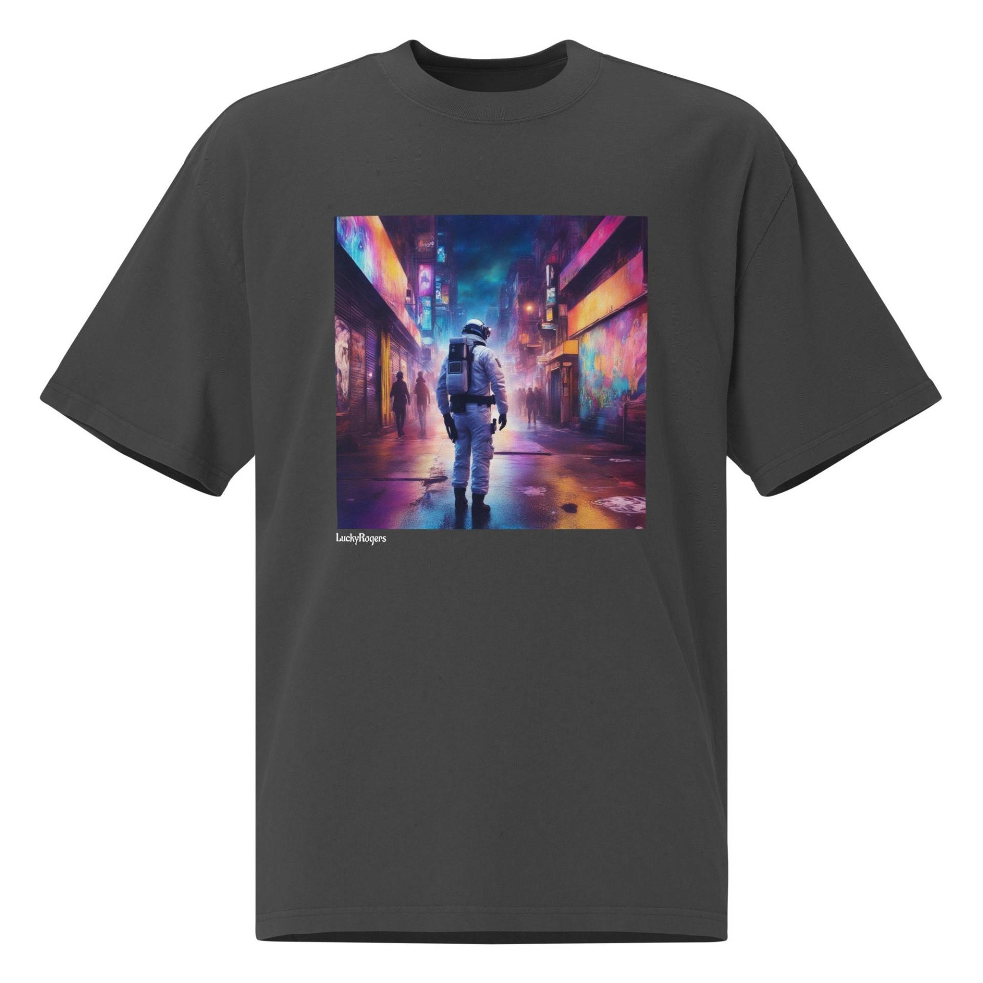 Trippy Oversized T-Shirt Mit Verwaschenem Look Trippy Oversized T-Shirt Mit Verwaschenem Look von LuckyRogers