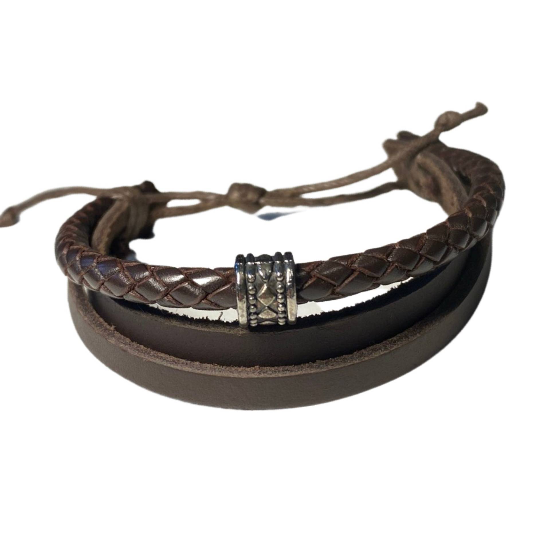 Braunes Surfer Lederarmband Braunes Surfer Lederarmband von LuckySchmuck