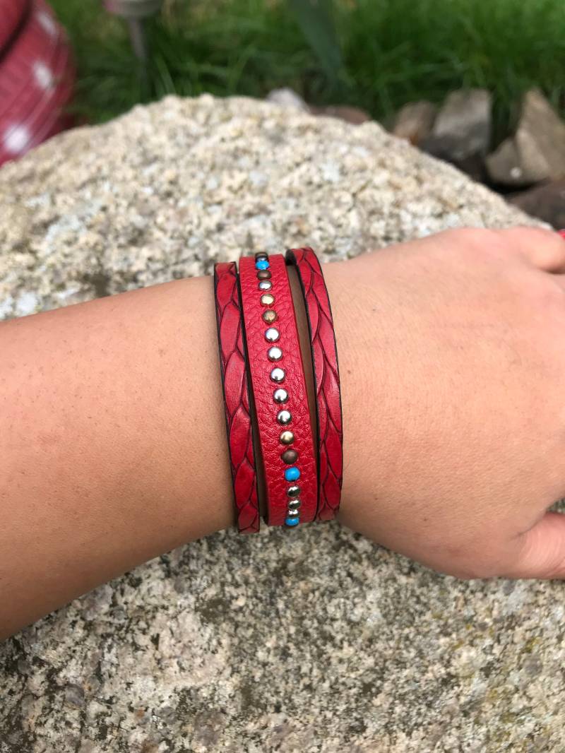 Kunstleder Armband Mit Edestahl Magnet-Verschluß Kunstleder Armband Mit Edestahl Magnet-Verschluß von LuckySchmuck