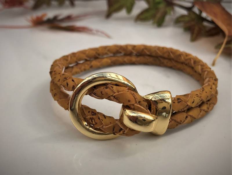 Veganes Kork Armband Mit Hackenverschluss Veganes Kork Armband Mit Hackenverschluss von LuckySchmuck
