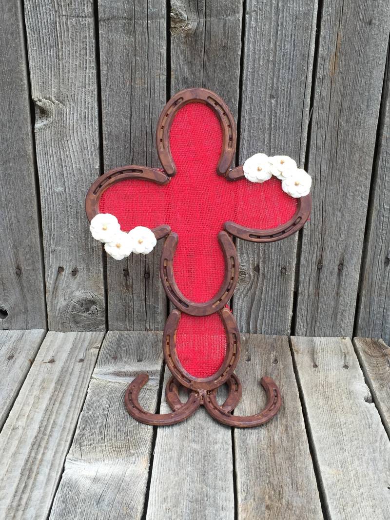 Hufeisen-Ohrring-Halter, Hufeisen-Dekor, Hufeisen-Kunst, Westlichen Dekor, Land Kreuz Ohrring, Ohrring Organizer, Halter, Schmuck-Box von LuckyShoeCreation