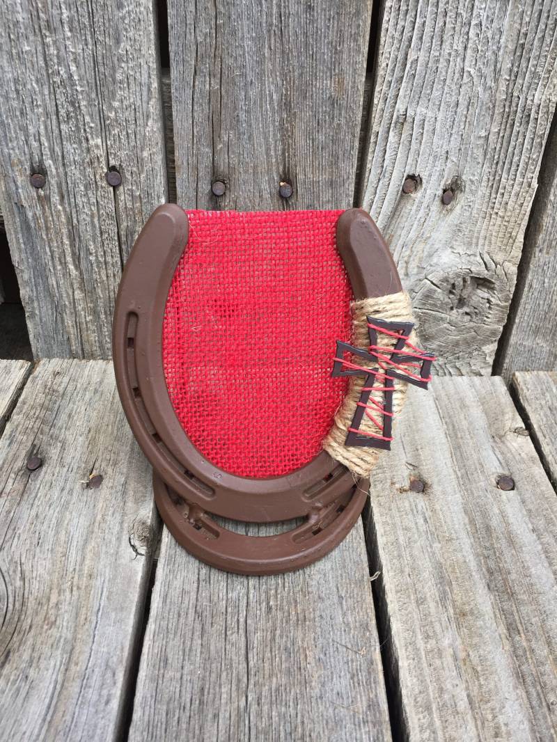 Rustikale Braun Hufeisen Ohrring Halter, Display Für Ohrringe, Veranstalter von LuckyShoeCreation