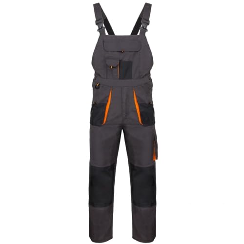 Luckyberg Herren Latzhose, Arbeitshose viel funktionale Taschen. Arbeitslatzhose Herren Größe: 44-62 (DE/NL/SE/PL, Numerisch, 58, Regular, Regular, Standard, Graphit) Luckyberg Herren Latzhose, Arbeitshose viel funktionale Taschen. Arbeitslatzhose Herren Größe: 44-62 (DE/NL/SE/PL, Numerisch, 58, Regular, Regular, Standard, Graphit) von Luckyberg