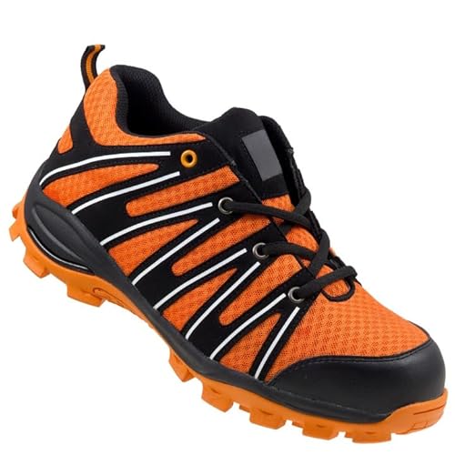 Luckyberg Sicherheitsschuhe, Größe von 39 bis 47 | Arbeitsschuhe für Herren Damen, Sicherheitsschuhe Halbschuhe Stahlkappe Mechanikerschuhe Werkstatt Atmungsaktiv. von Luckyberg