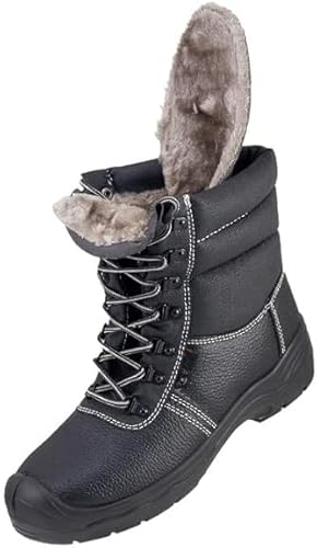 Luckyberg Sicherheitsschuhe mit Stahlkappe, Größe von 38 bis 47 | Arbeitsschuh für Herren und Damen, Winter Stiefel Industrie und Baunutzung, Mechanikerschuhe (Numeric_43) von Luckyberg