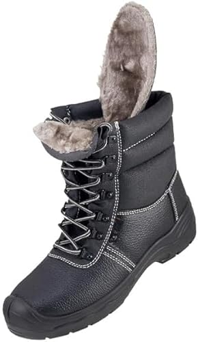 Luckyberg Sicherheitsschuhe mit Stahlkappe, Größe von 38 bis 47 | Arbeitsschuh für Herren und Damen, Winter Stiefel Industrie und Baunutzung, Mechanikerschuhe (Numeric_40) von Luckyberg