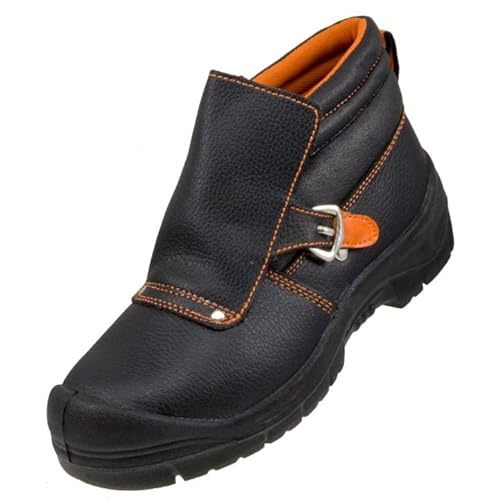 Luckyberg Sicherheitsschuhe mit Stahlkappe, Größe von 39 bis 47 | Arbeitsschuh für Herren und Damen, Schweißerstiefel Schweißerschuhe Winter Stahlkappe. (Numeric_43) von Luckyberg