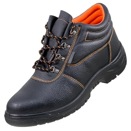 Luckyberg Sicherheitsschuhe mit Stahlkappe, Größe von 48 bis 50 | Arbeitsschuh für Herren und Damen, Stiefel Industrie und Baunutzung, Mechanikerschuhe (Numeric_48) von Luckyberg