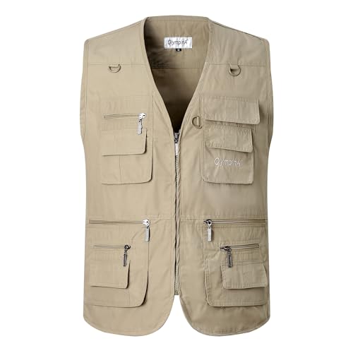 Luckyone Herren Sommer Outdoor Weste Hundeweste mit Vielen Taschen Multifunktionsweste Für Jagd Angeln Camping Ärmellos Jacke Fotografie Wandern Weste Luckyone Herren Sommer Outdoor Weste Hundeweste mit Vielen Taschen Multifunktionsweste Für Jagd Angeln Camping Ärmellos Jacke Fotografie Wandern Weste von Luckyone