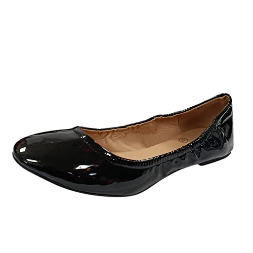 Damen Halbschuhe Slip-On Loafer Klassische Elegante Und Bequeme Mokassins Pumps Lackschuhe Einzelne-Schuhe Leicht Lässig Flache Schuhe Arbeitsschuhe Abendschuhe Walkingschuhe Damen Halbschuhe Slip-On Loafer Klassische Elegante Und Bequeme Mokassins Pumps Lackschuhe Einzelne-Schuhe Leicht Lässig Flache Schuhe Arbeitsschuhe Abendschuhe Walkingschuhe von Luckywaqng