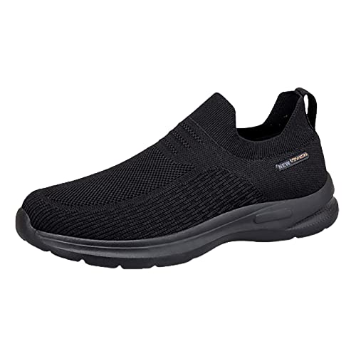 Gym Shoes Men, Slip On Canvas Atmungsaktiv rutschfest Laufschuhe Outdoor Leichte Bequeme Walking Sportlich Turnschuhe Flacher Boden Weichen Boden Wanderschuhe Freizeitschuhe Tennisschuhe von Luckywaqng