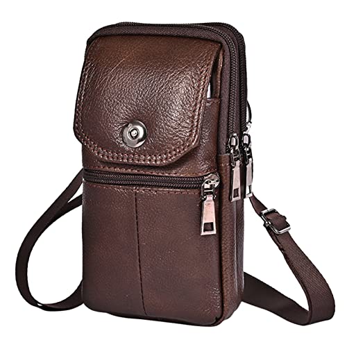 Herren Gürteltasche Handytasche Magnetschnalle Outdoor Sport Umhängetasche Geldbörse Umhängetasche Herren Brieftasche (B, A) von Luckywaqng