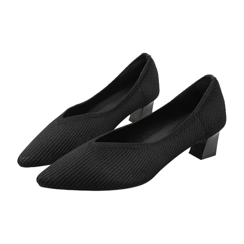 High Heels Damen Slip-On Loafer Arbeitsschuhe Spitzem Zehenbereich Strick Gestrickte Atmungsaktiv Hochzeitsschuhe Mit Niedriger Absatz Mode Elegante Und Bequeme Brautschuhe Kleid Schuhe High Heels Damen Slip-On Loafer Arbeitsschuhe Spitzem Zehenbereich Strick Gestrickte Atmungsaktiv Hochzeitsschuhe Mit Niedriger Absatz Mode Elegante Und Bequeme Brautschuhe Kleid Schuhe von Luckywaqng