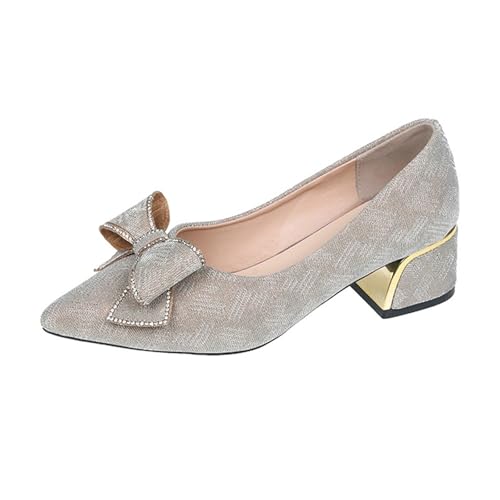 Loafer Damen Modisches Flache Schuhe Mit Niedriger Absatz Kleid Schuhe Elegante Und Bequeme Hochzeitsschuhe Mit Schleifen Brautschuhe Damenschuhe Ballettschuhe rutschfeste Pumps Halbschuhe Loafer Damen Modisches Flache Schuhe Mit Niedriger Absatz Kleid Schuhe Elegante Und Bequeme Hochzeitsschuhe Mit Schleifen Brautschuhe Damenschuhe Ballettschuhe rutschfeste Pumps Halbschuhe von Luckywaqng