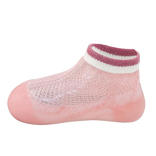 Luckywaqng Baby Mädchen Indoor Atmungsaktive Wanderschuhe Warme Elastische Socken Schuhe Outdoor Turnschuhe Schuhe Mädchen 35 (Pink, 22 Infant) von Luckywaqng