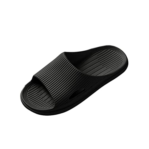 Luckywaqng Beach Pool Schlappen Minimalistische Badesandalen Flach Slides Strand Plateau Badelatschen Rutschfest Bad Sauna Schuhe Duschlatschen Indoor Outdoor Leicht Weichen Sohlen Pantoffeln von Luckywaqng