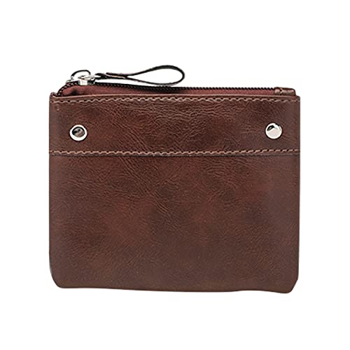 Luckywaqng Damentasche Modedesign Feine kleine PU- Geldbörse Geldbeutel Leichte Tasche Große Herren Brieftasche (Coffee, One Size) von Luckywaqng