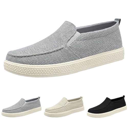 Luckywaqng Mokassins Herren Flach Schuhe Slip On Wanderschuhe Mit Luftpolster Ausschnitt Und Einfarbigen Sneaker Atmungsaktive Laufschuhe Slip On Stoffschuhe Outdoor-Walkingschuhe Sommerschuhe Luckywaqng Mokassins Herren Flach Schuhe Slip On Wanderschuhe Mit Luftpolster Ausschnitt Und Einfarbigen Sneaker Atmungsaktive Laufschuhe Slip On Stoffschuhe Outdoor-Walkingschuhe Sommerschuhe von Luckywaqng
