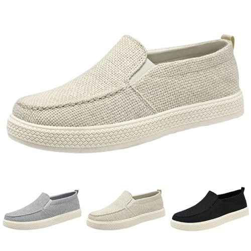 Luckywaqng Mokassins Herren Flach Schuhe Slip On Wanderschuhe Mit Luftpolster Ausschnitt Und Einfarbigen Sneaker Atmungsaktive Laufschuhe Slip On Stoffschuhe Outdoor-Walkingschuhe Sommerschuhe Luckywaqng Mokassins Herren Flach Schuhe Slip On Wanderschuhe Mit Luftpolster Ausschnitt Und Einfarbigen Sneaker Atmungsaktive Laufschuhe Slip On Stoffschuhe Outdoor-Walkingschuhe Sommerschuhe von Luckywaqng