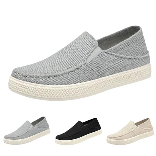 Luckywaqng Mokassins Herren Flach Schuhe Slip On Wanderschuhe Mit Luftpolster Ausschnitt Und Einfarbigen Sneaker Atmungsaktive Laufschuhe Slip On Stoffschuhe Outdoor-Walkingschuhe Sommerschuhe Luckywaqng Mokassins Herren Flach Schuhe Slip On Wanderschuhe Mit Luftpolster Ausschnitt Und Einfarbigen Sneaker Atmungsaktive Laufschuhe Slip On Stoffschuhe Outdoor-Walkingschuhe Sommerschuhe von Luckywaqng