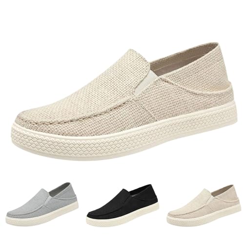 Luckywaqng Mokassins Herren Flach Schuhe Slip On Wanderschuhe Mit Luftpolster Ausschnitt Und Einfarbigen Sneaker Atmungsaktive Laufschuhe Slip On Stoffschuhe Outdoor-Walkingschuhe Sommerschuhe Luckywaqng Mokassins Herren Flach Schuhe Slip On Wanderschuhe Mit Luftpolster Ausschnitt Und Einfarbigen Sneaker Atmungsaktive Laufschuhe Slip On Stoffschuhe Outdoor-Walkingschuhe Sommerschuhe von Luckywaqng