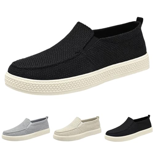 Luckywaqng Mokassins Herren Flach Schuhe Slip On Wanderschuhe Mit Luftpolster Ausschnitt Und Einfarbigen Sneaker Atmungsaktive Laufschuhe Slip On Stoffschuhe Outdoor-Walkingschuhe Sommerschuhe Luckywaqng Mokassins Herren Flach Schuhe Slip On Wanderschuhe Mit Luftpolster Ausschnitt Und Einfarbigen Sneaker Atmungsaktive Laufschuhe Slip On Stoffschuhe Outdoor-Walkingschuhe Sommerschuhe von Luckywaqng