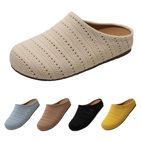 Luckywaqng Orthopädische Hausschuhe Damen, Sandalen Vorne Geschlossen Mit Fußbett Breite Füße Slip on Pantoletten Halboffene Atmungsaktive Walkingschuhe Strandsandalen Schlupfschuhe Schlappen Luckywaqng Orthopädische Hausschuhe Damen, Sandalen Vorne Geschlossen Mit Fußbett Breite Füße Slip on Pantoletten Halboffene Atmungsaktive Walkingschuhe Strandsandalen Schlupfschuhe Schlappen von Luckywaqng