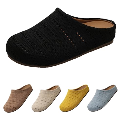 Luckywaqng Orthopädische Hausschuhe Damen, Sandalen Vorne Geschlossen Mit Fußbett Breite Füße Slip on Pantoletten Halboffene Atmungsaktive Walkingschuhe Strandsandalen Schlupfschuhe Schlappen Luckywaqng Orthopädische Hausschuhe Damen, Sandalen Vorne Geschlossen Mit Fußbett Breite Füße Slip on Pantoletten Halboffene Atmungsaktive Walkingschuhe Strandsandalen Schlupfschuhe Schlappen von Luckywaqng
