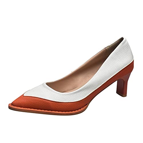Luckywaqng Sandalen Damen High Heels Vorne Geschlossen Atmungsaktiv Pumps Brautschuhe Stöckelschuhe Hochzeitsschuhe Absatzschuhe Blockabsatz Sandaletten Comfort Heels Mode Freizeit Abendschuhe von Luckywaqng