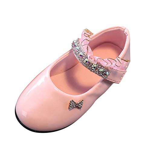 Luckywaqng Schuhe 23 Mädchen Kinder Basketball Schuhe Freizeitschuhe Prinzessin Schuhe Mädchen Baby Kleinkind solide Baby Schuhe Jungs Schuhe 26 (Pink, 2-2.5 Years) von Luckywaqng