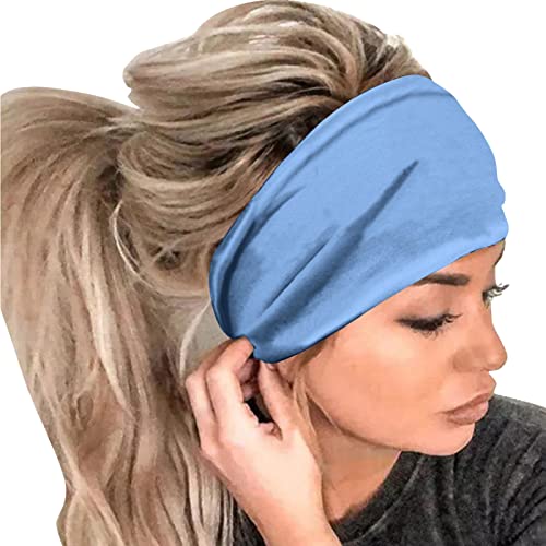 Ohrenschützer Herren Männer Frauen Lässiges Training Sport Stirnband Laufen Yoga Elastisches Haarschmuck Stirnband Haarband Binden (G, One Size) von Luckywaqng