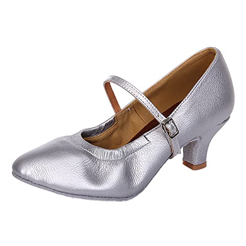 Pumps Damen Hohe Elegant Absatzschuhe Bequem Casual High Heels Schuhe Mit Blockabsatz Festliche Party Tanzschuhe Trachtenschuhe Sommerschuhe Business Spangenpumps von Luckywaqng