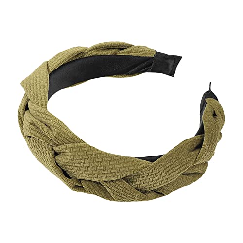 Schlüsselanhänger Zeichen Flanell-Twist-Stirnband, geknotetes Stirnband, Haarschmuck, Gesichtswasch-Stirnband Stirnband Damen Winter Gelb von Luckywaqng