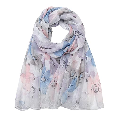 Schweißband Stirnband Druck Chiffon Quadratisches Kopftuch Leichte Halstücher Haarbandana Halstuch Rennrad Outfit Herren Winter (Grey, One Size) von Luckywaqng