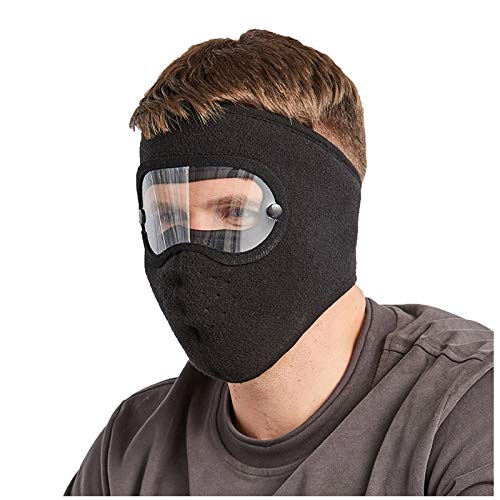 Unisex-Winter-Ohren- und Augenschutz Anti-Fog-Brille im Freien Warme Gesichtsmaske Paket Ist Nicht Angekommen (Black, One size) von Luckywaqng