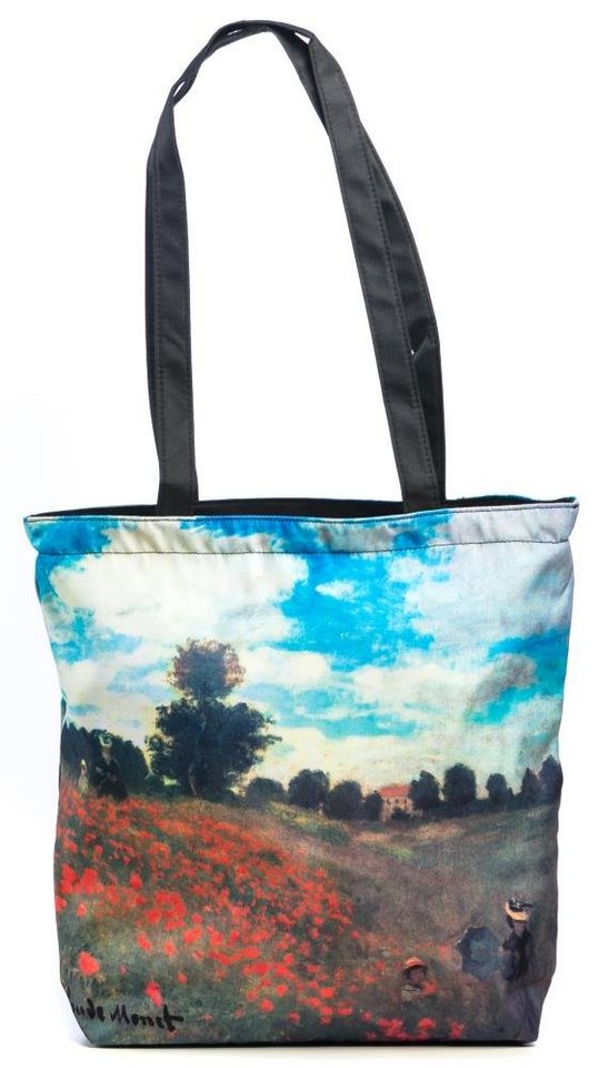 Luckyweather not just any other day Shopper Einkaufstasche / Shopping Bag Motiv MOHNBLUMENFELD (1-tlg., 1 Stück Shopping Bag), Schultertasche beidseitig bedruckt mit Motiv bedruckt von Luckyweather not just any other day