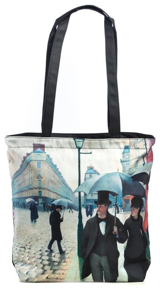 Luckyweather not just any other day Shopper Einkaufstasche / Shopping Bag Motiv RAINY DAY IN PARIS (1-tlg., 1 Stück Shopping Bag), Schultertasche beidseitig bedruckt mit Motiv bedruckt von Luckyweather not just any other day