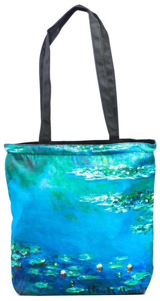 Luckyweather not just any other day Shopper Einkaufstasche / Shopping Bag Motiv WATER LILIES (1-tlg., 1 Stück Shopping Bag), Schultertasche beidseitig bedruckt mit Motiv bedruckt von Luckyweather not just any other day