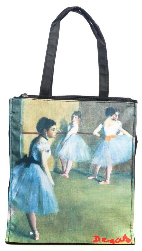 Luckyweather not just any other day Shopper Einkaufstasche / Twinbag Motiv Degas BALLET CLASS (1-tlg., 1 Stück Shopping Bag), Schultertasche beidseitig bedruckt mit Motiv bedruckt von Luckyweather not just any other day
