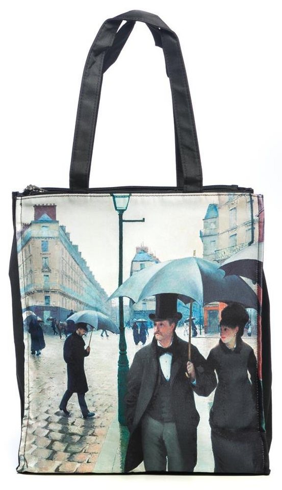 Luckyweather not just any other day Shopper Einkaufstasche / Twinbag Motiv RAINY DAY IN PARIS (1-tlg., 1 Stück Shopping Bag), Schultertasche beidseitig bedruckt mit Motiv bedruckt von Luckyweather not just any other day