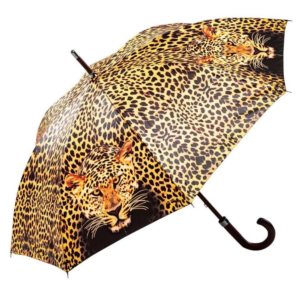 Luckyweather not just any other day Stockregenschirm Regenschirm Motiv LEOPARD Holzstock von Luckyweather not just any other day