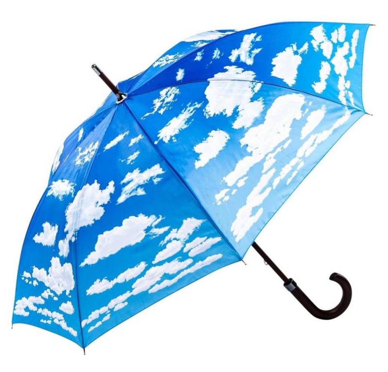 Luckyweather not just any other day Stockregenschirm Regenschirm Motiv WOLKEN Holzstock von Luckyweather not just any other day