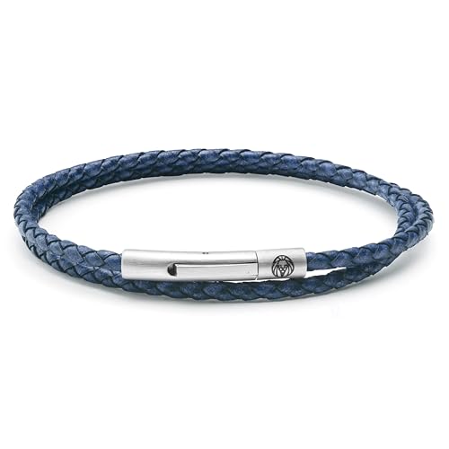 Lucleon by Trendhim Armband Herren | Collins 3 mm Wickelarmband aus marineblauem Echtleder | Magnetverschluss | Dänisches Design | Stilvolles Accessoire für jeden Anlass Lucleon by Trendhim Armband Herren | Collins 3 mm Wickelarmband aus marineblauem Echtleder | Magnetverschluss | Dänisches Design | Stilvolles Accessoire für jeden Anlass von Lucleon