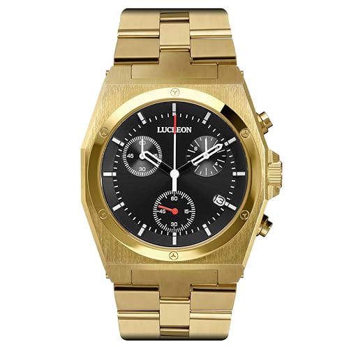 Lucleon by Trendhim | Lerrick Ray Edelstahl Chronograph Uhr | Datum, Stoppuhr und Chronograph | Wasserdicht bis 50 Meter | Dänisches Design von Lucleon