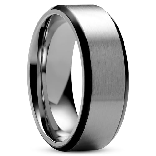 Lucleon by Trendhim Ring Herren | Aesop Keith Ring aus gebürstetem Titan | Dänisches Design | Leichter & langlebiger Männerschmuck für Alltag & Anlass | Silberfarben mit Schwarzen Linien Lucleon by Trendhim Ring Herren | Aesop Keith Ring aus gebürstetem Titan | Dänisches Design | Leichter & langlebiger Männerschmuck für Alltag & Anlass | Silberfarben mit Schwarzen Linien von Lucleon