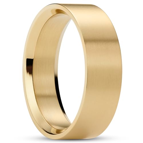 Lucleon by Trendhim Stilvoller Herrenring | Zeitloser Männer-Ring aus 316L Edelstahl mit matter, gebürsteter Oberfläche | Eleganter Ring für Alltag & besondere Anlässe von Lucleon