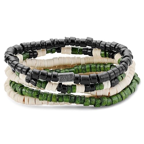Lucleon by Trendhim Armband Herren | Surfer Armband Set aus schwarzem Leder | 5-teiliges Design für Strand, Freizeit & Festival-Looks | Dänisches Design | Stilvolles Accessoire für Männer Lucleon by Trendhim Armband Herren | Surfer Armband Set aus schwarzem Leder | 5-teiliges Design für Strand, Freizeit & Festival-Looks | Dänisches Design | Stilvolles Accessoire für Männer von Lucleon