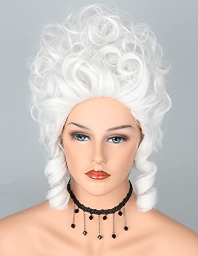 Lucoacos 18th Century Colonial Perücke für Erwachsene Frauen Viktorianische Königin Cosplay Perücke von Lucoacos